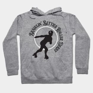 Brawlin' Betties Roller Derby - Black Logo Hoodie